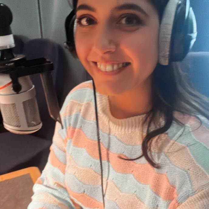 Sophie im Radio